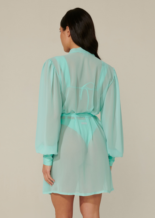 Kimono corto con polsino Tiffany