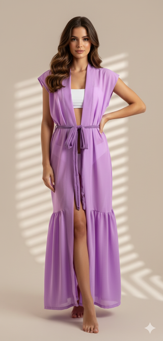 GILET CONCHIGLIA LILLA