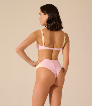 Bikini ferretto Diana Rosa Confetto e Giallo Pastello