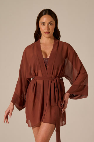 Kimono Butterfly Cioccolato