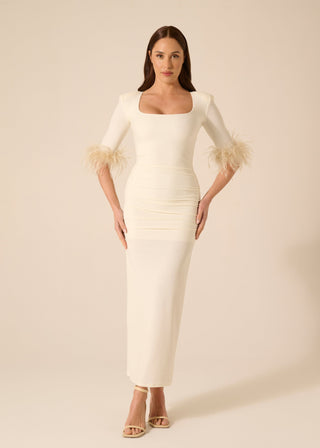 Dominique Ivory Dress