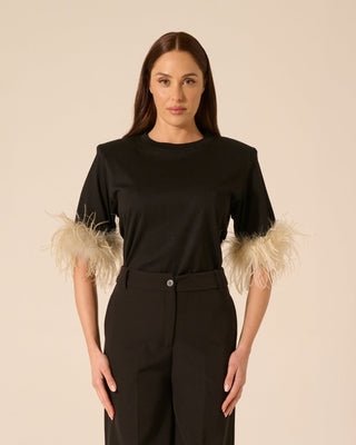 Dolce Vita Polka Dot Black T-Shirt Coordinated