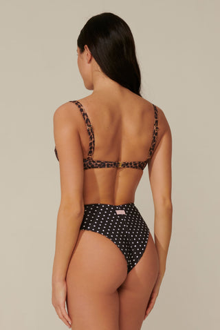 Bikini ferretto Monica Leopardato con slip double