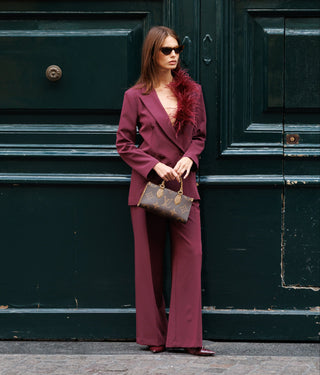 Tailleur Andy Vino Piume su scollo