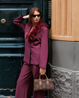 Tailleur Andy Vino Piume su scollo