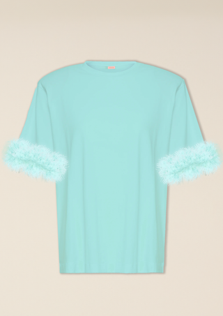 T shirt Spalline Tiffany con Piuma Tiffany