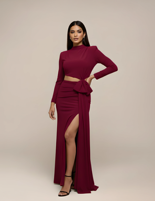 Abito Penelope Borgogna